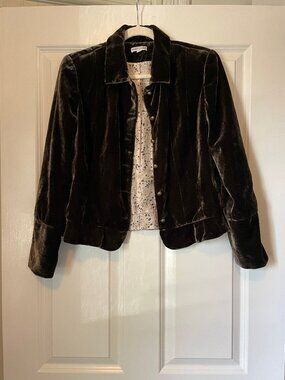 Elliot Lauren Velvet & Silk Vintage Blazer Size 8
